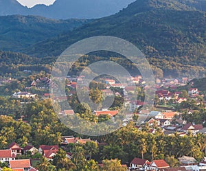 Viewpoint and landscape at luang prabang.