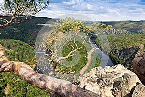 Viewpoint Mai, Stechovice dam on Moldau river, Central Bohemia, Czech republic