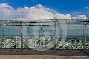 Viewpoint on Montparnasse tower - Paris France