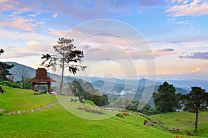 Viewpoint in national park. Huai Nam Dang. Thailand