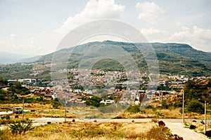 Viewpoint over the city of San Gil from Cerro de la Cruz, Santander, Colombia