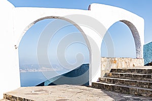 Viewpoint Overlooking Pacific Ocean in Baja, Mexico