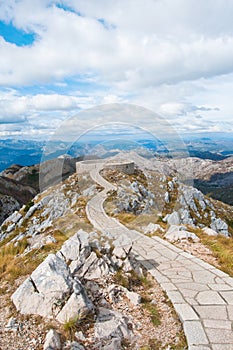 Viewpoint platform on Lovcen mountain, Montenegro