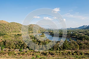 Viewpoint of resevior , kangkrajan , thailand photo