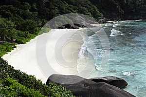 Viewpoint of Sailing Boat Rock