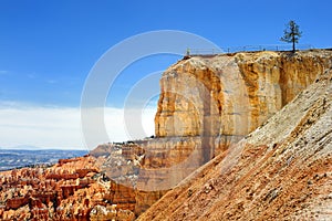 Viewpoint of scenic Bryce Canyon National Park in Utah, USA, on summer day