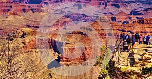 Viewpoint on the South Rim of the Grand Canyon