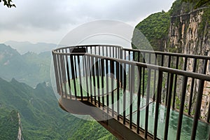 Viewpoint in Tianmenshan nature park - China