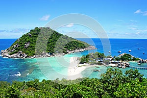 At the viewpoint top of Koh Nang Yuan