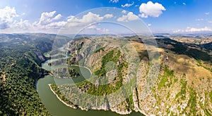 Viewpoint Vidikovac Molitva, canyon of Uvac river, Serbia photo