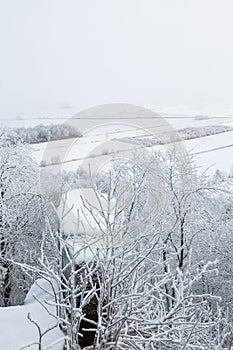 Viewpoint with a winter view