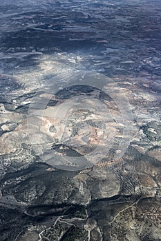 Views from an airplane window