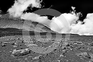 Views along the trail of the Tongariro Alpine Crossing, New Zeal