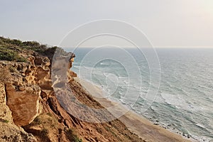 Views of Argaman Beach in Netanya in israel