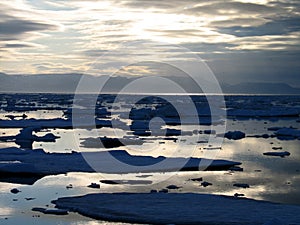 Views around Spitsbergen - national ice