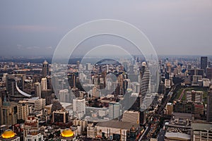 Views of Bangkok in Baiyoke Sky Hotel