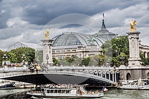 Views from the bateaux mouches in Paris, France