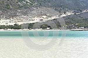 Views of the Bay of Balos, the confluence of three seas.