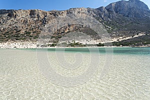 Views of the Bay of Balos, the confluence of three seas.