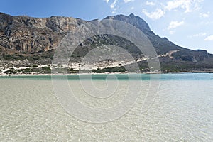 Views of the Bay of Balos, the confluence of three seas.