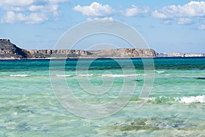 Views of the Bay of Balos, the confluence of three seas.