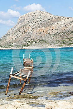 Views of the Bay of Balos, the confluence of three seas.