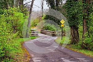 Views of Bridges and Pathways along the Shelby Bottoms Greenway and Natural Area Cumberland River frontage trails, bottomland hard