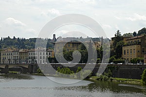 views of the buildings built next to the river