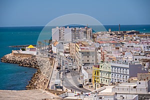 Views of Cadiz historic Old Town