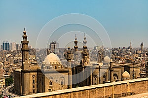 Views of Cairo from the Muhammad Ali Mosque. Egypt
