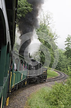 Views seen from the Cass Scenic Railroad, West Virginia