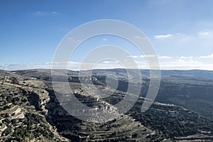 Views from the castle of ares del maestre photo