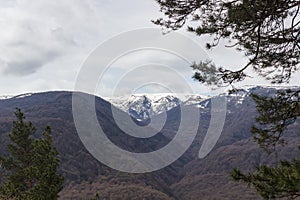 Views of the Caucasus mountains