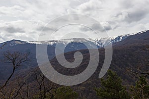 Views of the Caucasus mountains