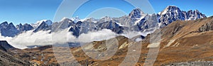 Views from Cho La pass in Everest region, Nepal