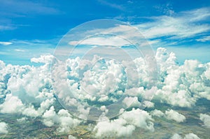 Views of clouds above 30,000 feet.