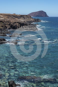 Views of the coastal stretch between Los Abrigos village and La Tejita beach, Tenerife, Canary Islands, Spain photo