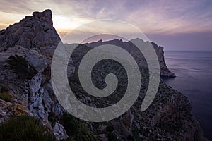 Views from Colomer viewpoint in Formentor Spain