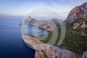 Views from Colomer viewpoint in Formentor Spain