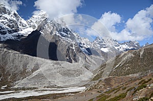 Views of the Everest base camp trek