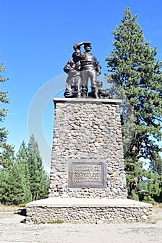 Views from the famed Donner Pass State Park in California near Lake Tahoe