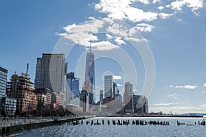 Views of the financial district from Tribeca (NYC)