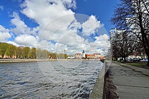 Views of the Fishing village and the island of Kant. Kaliningrad, formerly Koenigsberg, Russia