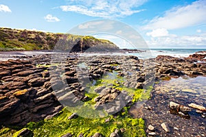 Views of Flinders Blowhole in Victoria Australia