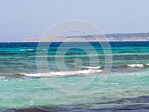 Views of the Formentera coast