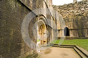 Views of Fountains Abbey in North Yorkshire