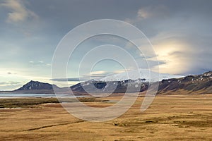 Views of the glacier Snaefellsjokull  Iceland