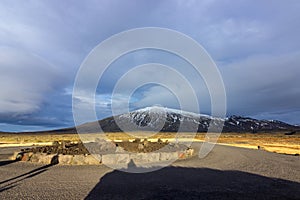 Views of the glacier Snaefellsjokull  Iceland