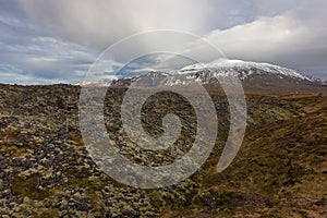 Views of the glacier Snaefellsjokull  Iceland