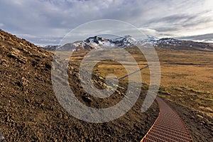 Views of the glacier Snaefellsjokull  Iceland